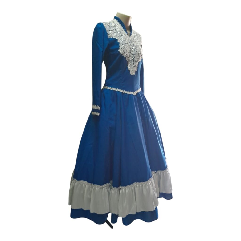 Vestido de Prenda - Azul Royal